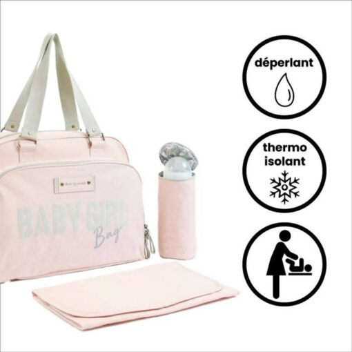 Baby op baby aan boord simpelweg babybag - rose