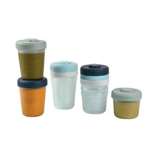 Beaba Set 2de leeftijd 8 porties clip - (4x150ml + 4x250ml)