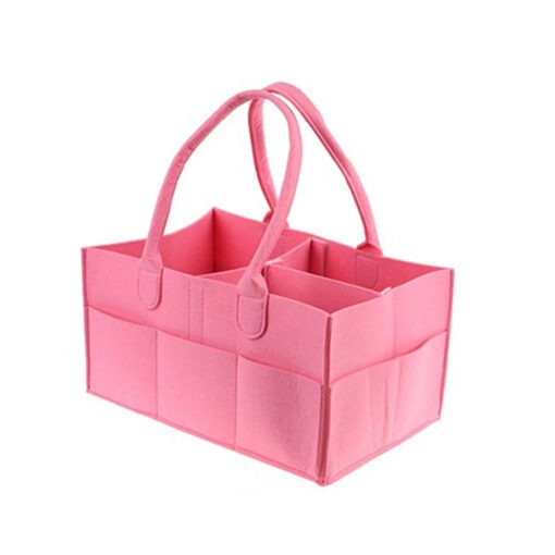 Luiertas Vilt Roze 32 x 22 x 19 cm Luier Organizer