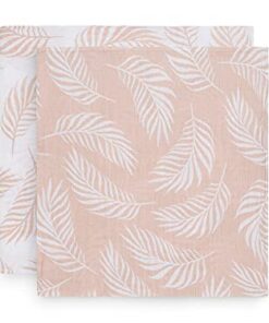 Jollein Hydrofiel Multidoek Nature 115x115cm - Pale Pink - 2 Stuks