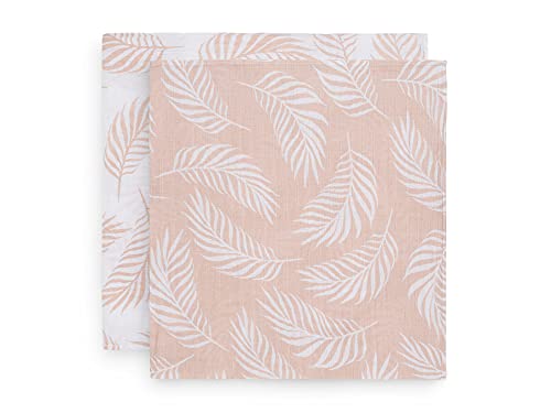 Jollein Hydrofiel Multidoek Nature 115x115cm - Pale Pink - 2 Stuks