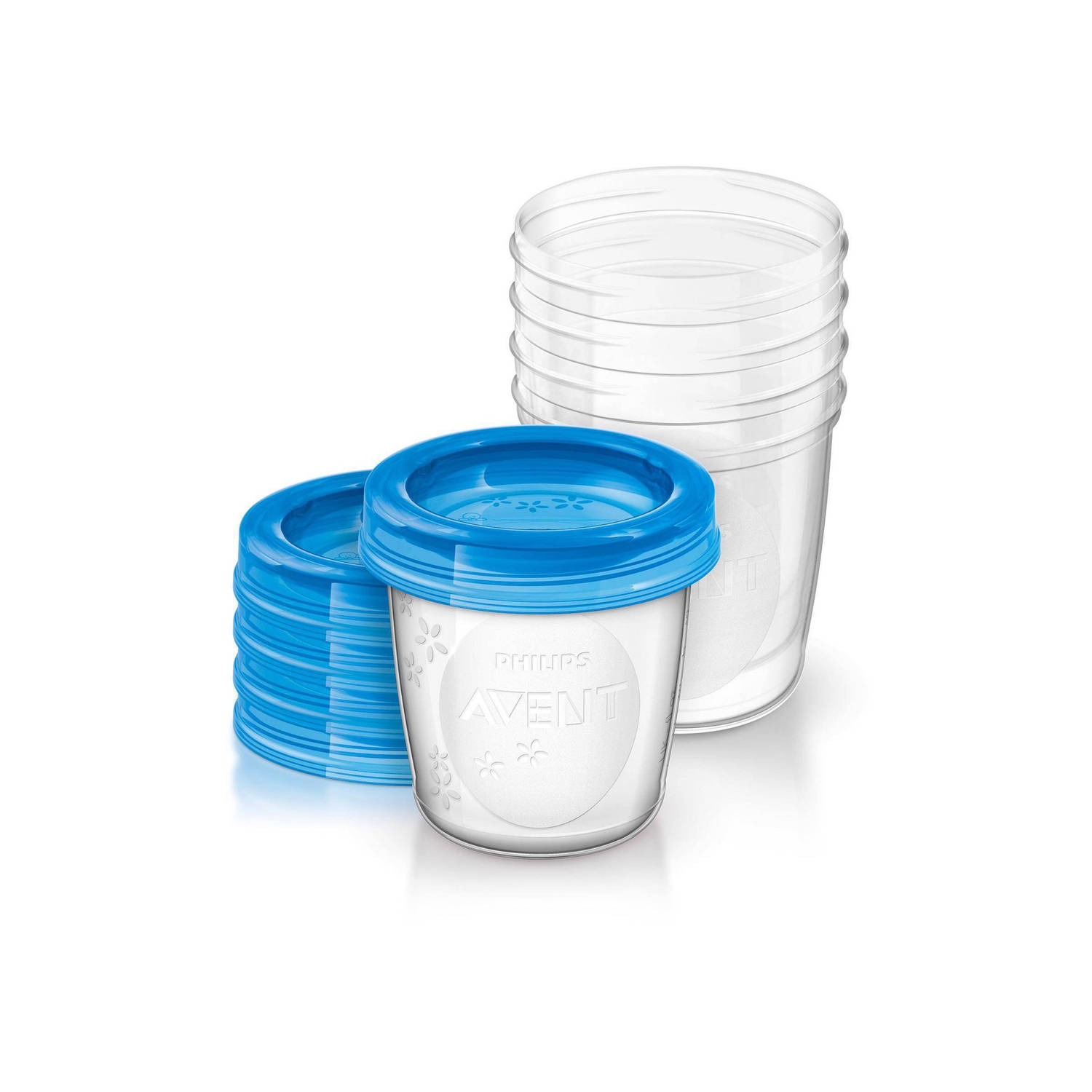 Philips Avent - Bewaarbekers voor moedermelk - 180ml - 5 stuks