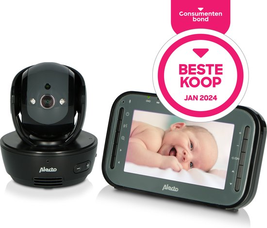 Alecto DVM200MBK - Babyfoon met Camera - Op afstand Beweegbaar - Zwart