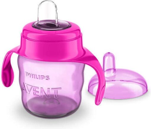 Avent Een beker met mondstuk 6m + 200 ml - roze Roze