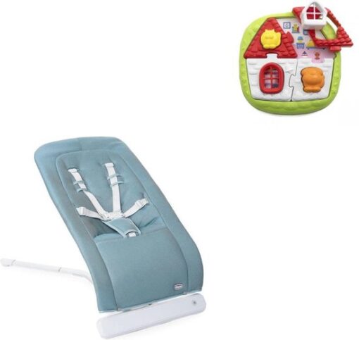 Chicco bundel - Wipstoel - Relax Rhythm 'n' sound - Acquarelle & Puzzel - 2-in-1 Huispuzzel