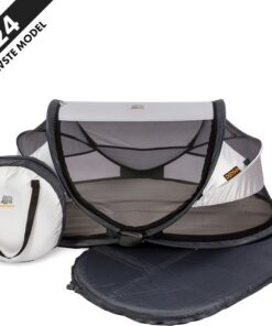 Deryan Baby Luxe Campingbedje – Inclusief zelfopblaasbare matras - Silver