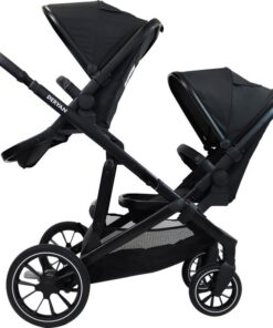 Deryan Evy V2 Kinderwagen - Duo Kinderwagen - Uitbreidbaar - Inclusief extra zitje - Zwart