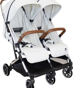 Deryan Luxe Rolo X2 Dubbele Buggy - Duo Buggy - Creme