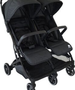 Deryan Luxe Rolo X2 Dubbele Buggy - Duo Buggy - Zwart