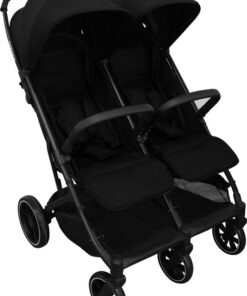 Deryan Luxe Rolo X2 XL Dubbele Buggy - Duo Buggy - Zwart