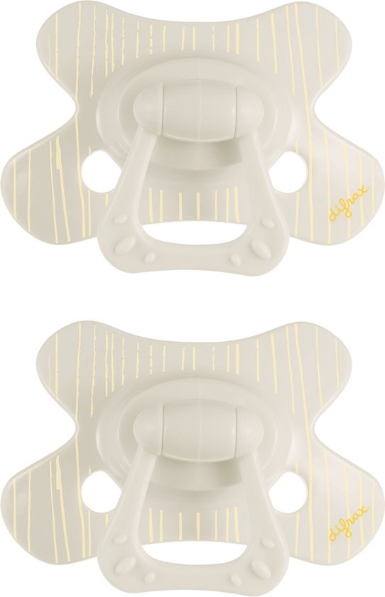 Difrax - Natural Fopspeen - 6+ Maanden - Witte Speen - 2 st.