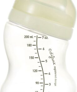 Difrax Babyfles 200 ml Wide - S-Fles - Anti-Colic - Crème - 1 stuk