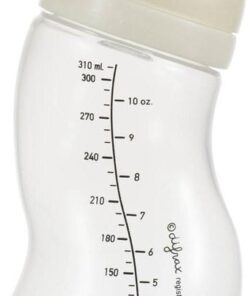 Difrax Babyfles 310 ml Wide - S-Fles - Anti-Colic - Crème - 1 stuk