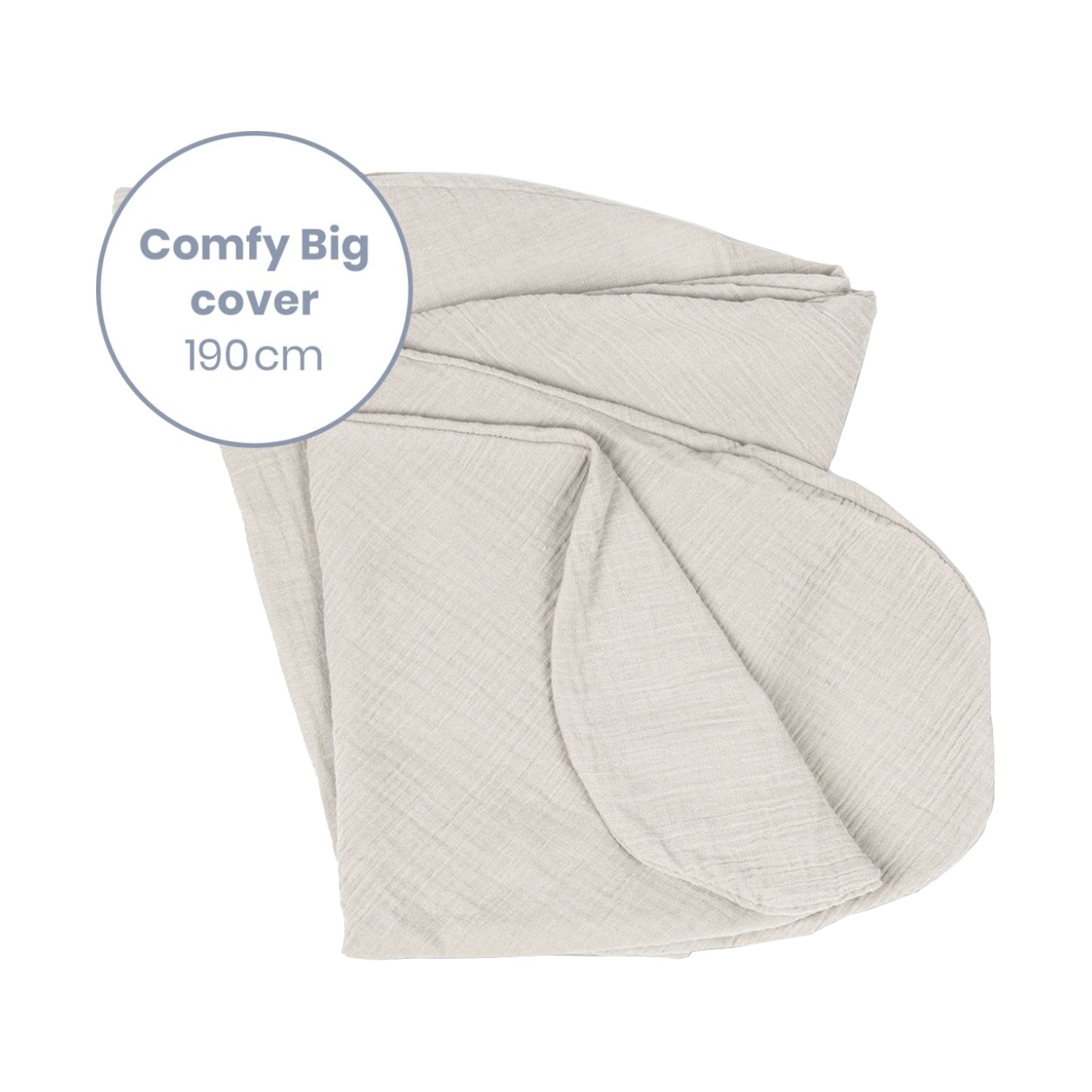 Doomoo Comfy Big Tetra Voedingskussenhoes Almond