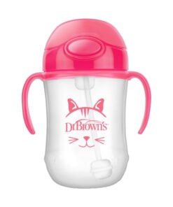 Dr. Brown's Eerste Rietjesbeker Roze 270 ml