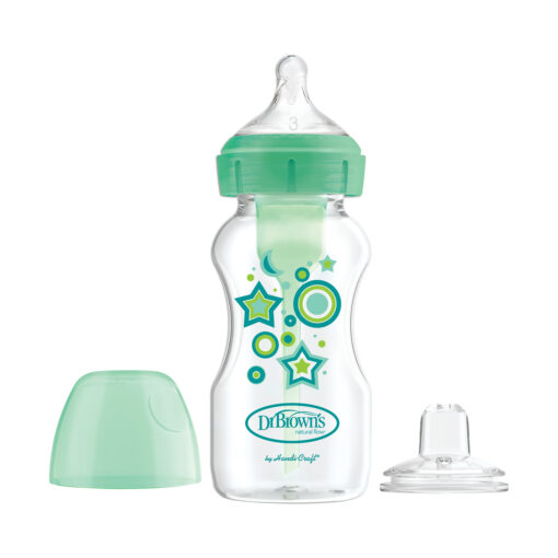 Dr. Brown’s Options+ Starter Kit Fles / Sippy Groen 270 ml