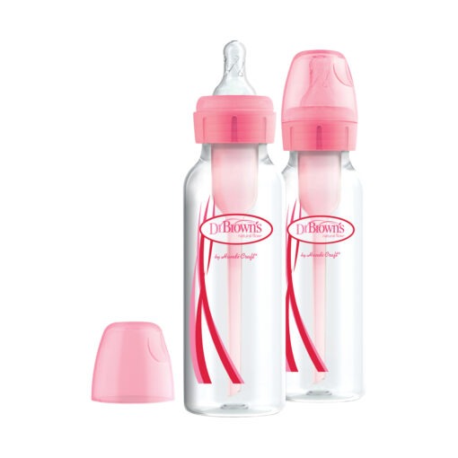 Dr. Brown's Standaardfles Duo-pack 250 ml Roze