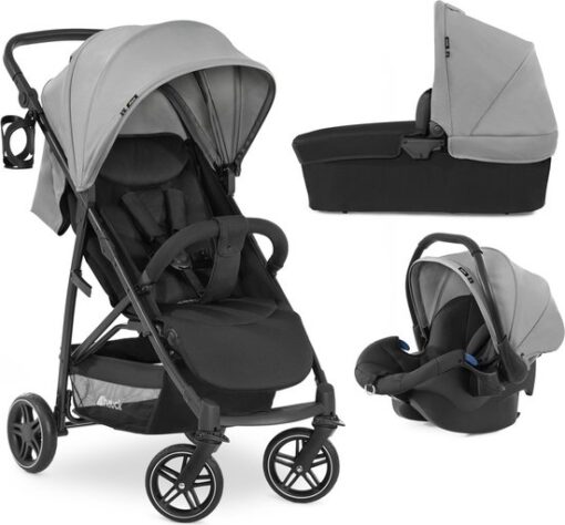 Hauck Rapid 4R Plus 3 in 1 Kinderwagen - Trio set - Grijs