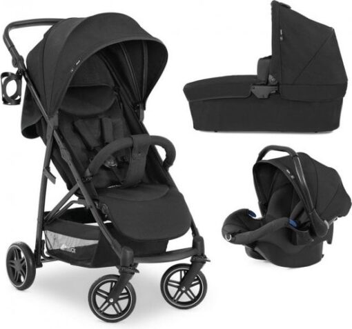 Hauck Rapid 4R Plus 3 in 1 Kinderwagen - Trio set - Zwart