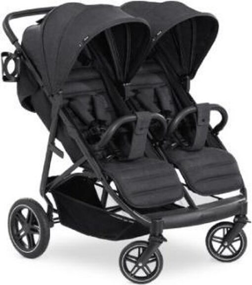 Hauck Uptown Duo kinderwagen - extra grote zonnekap - Melange zwart