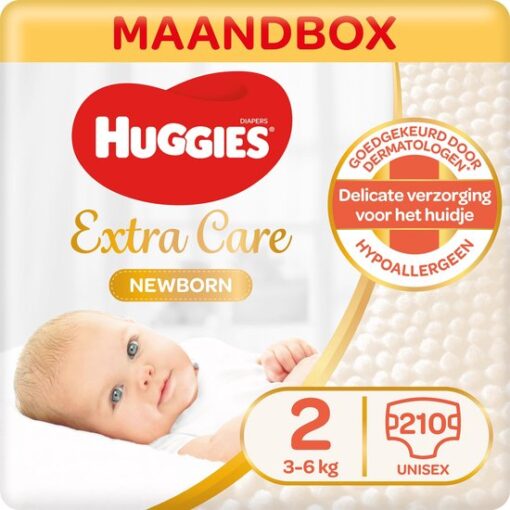 Huggies luiers - Maat 2 (3 tot 6 kg) - 210 stuks - Newborn - Voordeelverpakking