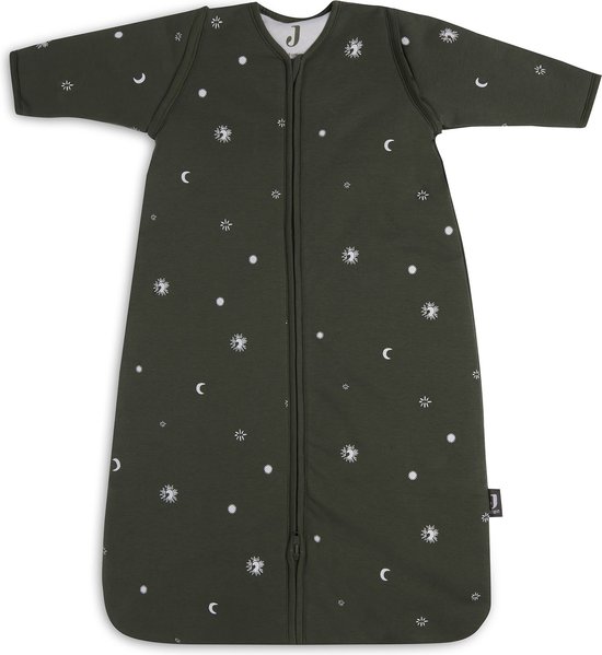 Jollein slaapzak met afritsbare mouw Stargaze Leaf Green Maat