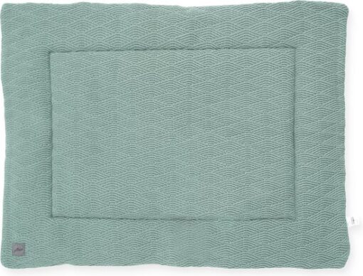 Jollein - Boxkleed (Ash Green) - River Knit - Katoen - Speelkleed Baby - 80x100cm