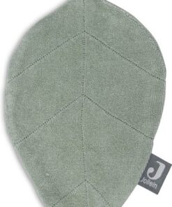 Jollein - Speendoekje Badstof Leaf (Ash Green) - Speenknuffel, Speendoekje Baby, Speendoek - Polyester-katoen