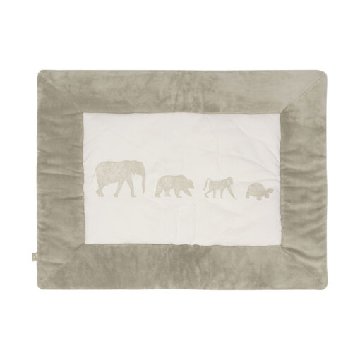 Jollein Animals Boxkleed - 75 x 95 cm - Olive Green