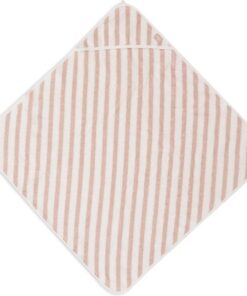 Jollein Badcape - 75x75cm - Stripe Terry - Wild Rose - GOTS