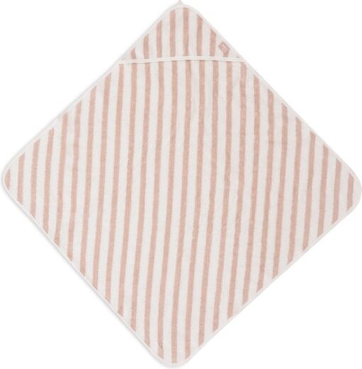 Jollein Badcape - 75x75cm - Stripe Terry - Wild Rose - GOTS