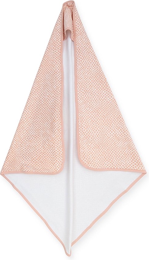 Jollein Badcape Snake 75x75cm - Pale Pink