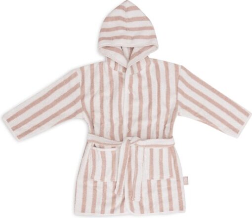 Jollein Badjas 1-2 jaar Stripe Terry - Wild Rose - GOTS