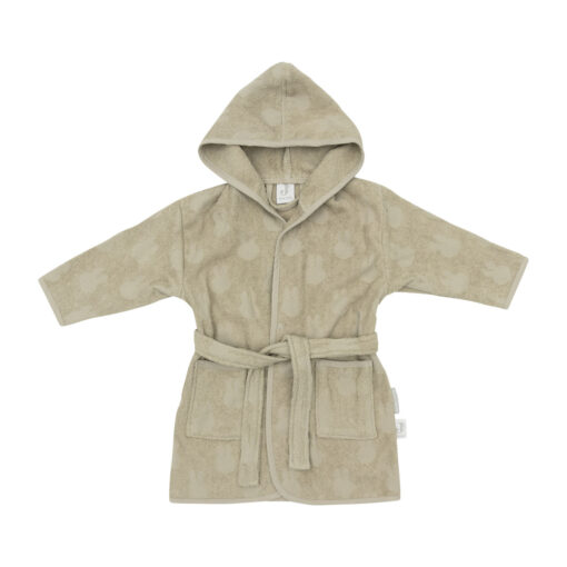 Jollein Miffy Jacquard Badjas - Olive Green - 1-2 Jaar