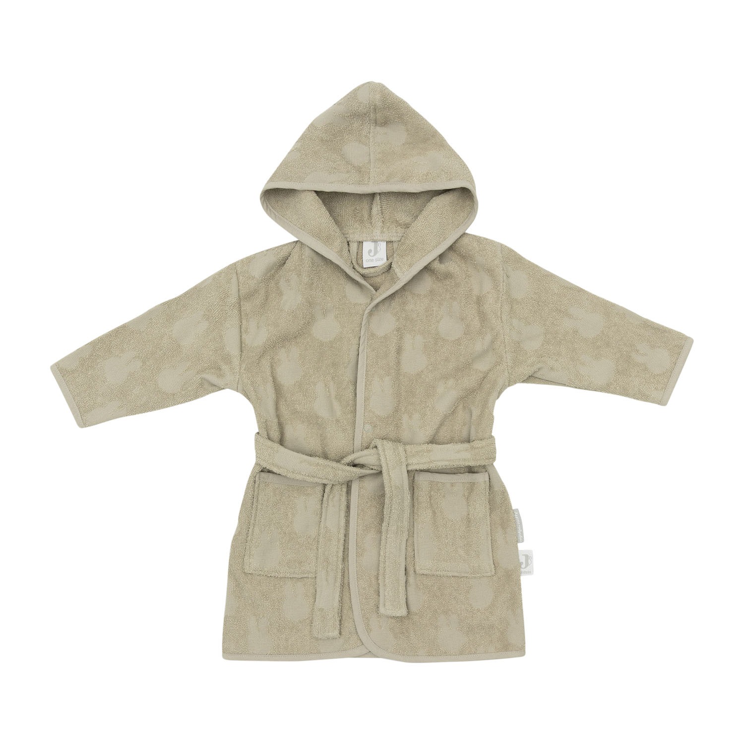 Jollein Miffy Jacquard Badjas - Olive Green -  1-2 Jaar