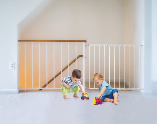 KidCo Quick Install schroefhek - traphek - verstelbaar 63 tot 108 cm - 77 hoog - wit