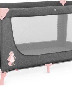 Kinderkraft JOY - Reisbedje - Box - Campingbedje - inklappen - Roze