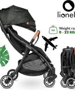 Lionelo Buggy Julie One - Kinderwagen Premium - Automatisch opvouwen - Wandelwagen tot 22 kg - Comfortabele zitje