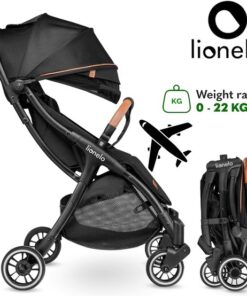 Lionelo Buggy Julie One - Kinderwagen Premium - Automatisch opvouwen - Wandelwagen tot 22 kg - Comfortabele zitje