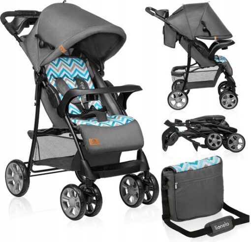 Lionelo Emma Plus - Buggy - lichte - 5-punts gordel - Kinderwagen tot 15kg