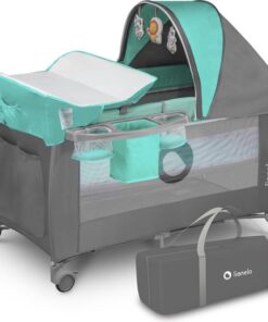 Lionelo Sven Plus - Meegroeibed - Campingbedje - 127x60cm - tot 15kg - SET 2in1 - Co-sleeper