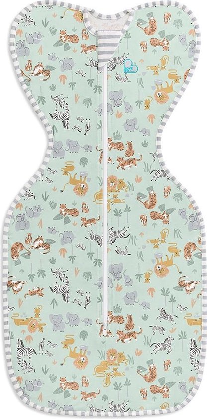 Love to Dream™ Babyslaapzak Swaddle Up™ - Inbakeren - Baby 0-3 maanden - 3.5-6 kg - All season - Safari