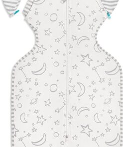 Love to Dream™ Babyslaapzak Swaddle Up™ - Inbakeren afbouwen - Baby 4-6 maanden - 6-8.5 kg - All Season - Bamboe - Stars - Wit