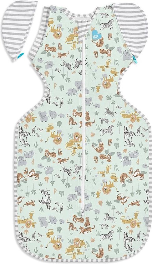 Love to Dream™ Babyslaapzak Swaddle Up™ - Inbakeren afbouwen - Baby 6-9 maanden - 8.5-11 kg - All Season - Safari