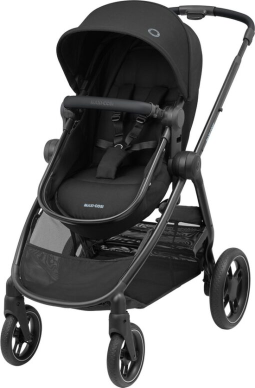 Maxi-Cosi Zelia³ kinderwagen - Essential Black (zwart frame + zwart leer)