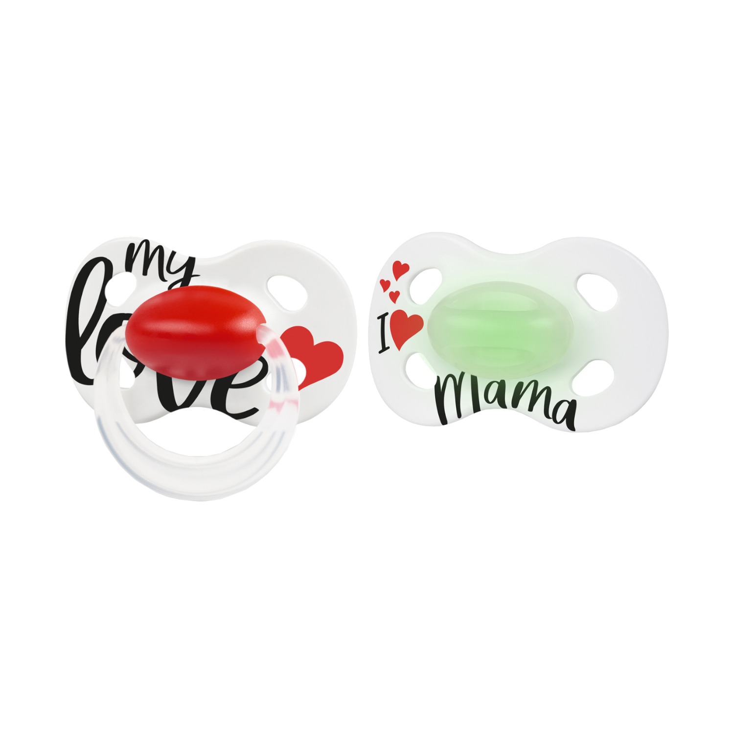 Medela Baby Fopspeen Day & Night Love Mama 18+ Mnd 2 Stuks