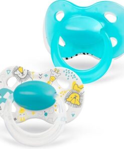 Medela Baby Fopspeen Original Hoge acceptatie orthdontisch ergonomische vorm - Turquoise Blauw - 18+ maanden - 2 stuks