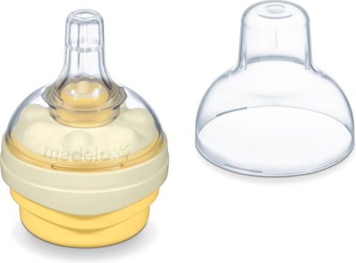 Medela Calma speen voor fles | Flesspeen voor gebruik met de opvangflessen van Medela | Zonder BPA | Ventilatiesysteem | solitaire