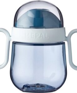 Mepal Mio antilekbeker – 200 ml – Makkelijk vast te houden – Kinderservies – Deep blue