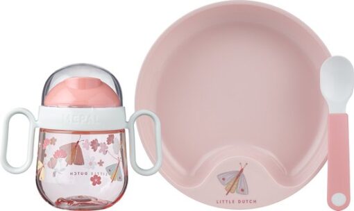 Mepal Mio babyservies set – 3-delig – Kraamcadeau – Kinderservies – Flowers & Butterflies